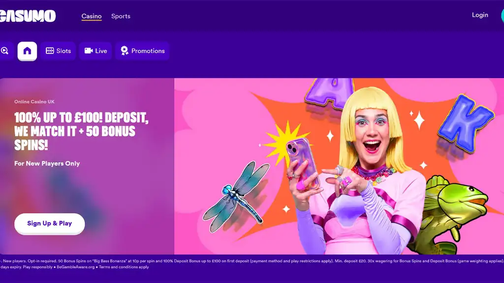 Casumo Online Casino Review 2025 official casino website screenshot