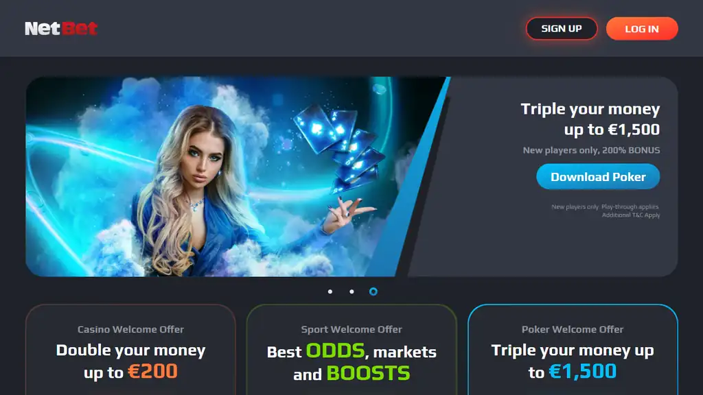 NetBet Online Casino Review 2026 official casino website screenshot