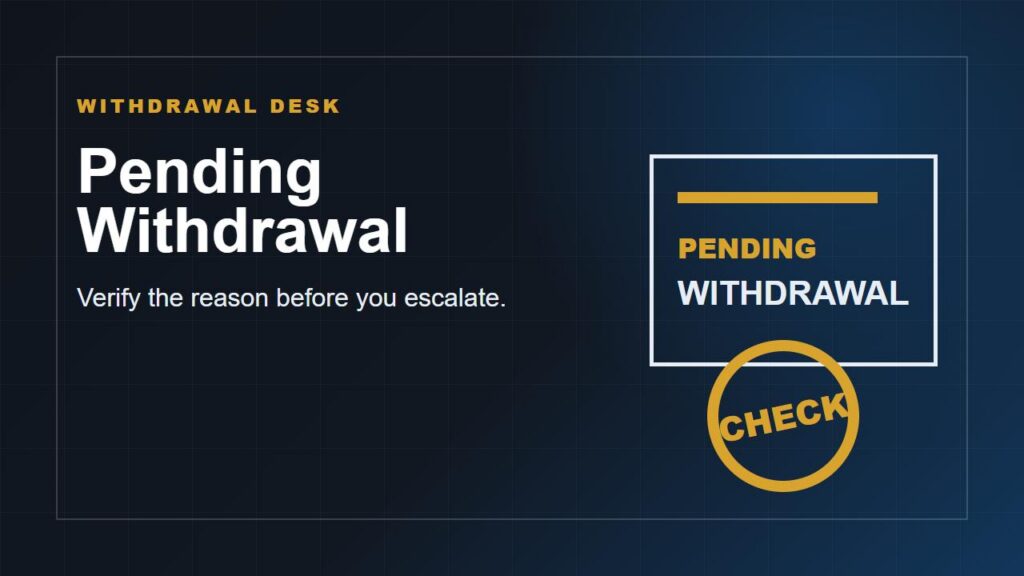 Casino Withdrawal Pending: Normal Verification or Warning Sign?