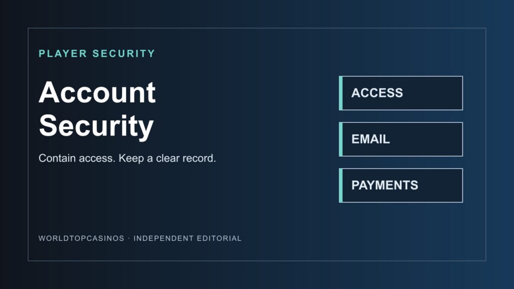 Casino Account Hacked? A Safe Response to Unauthorized Access