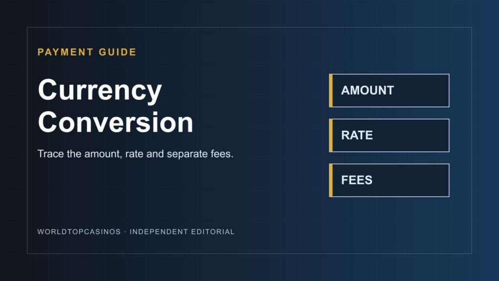 Casino Withdrawal Currency Conversion: How to Check the Rate and Fees